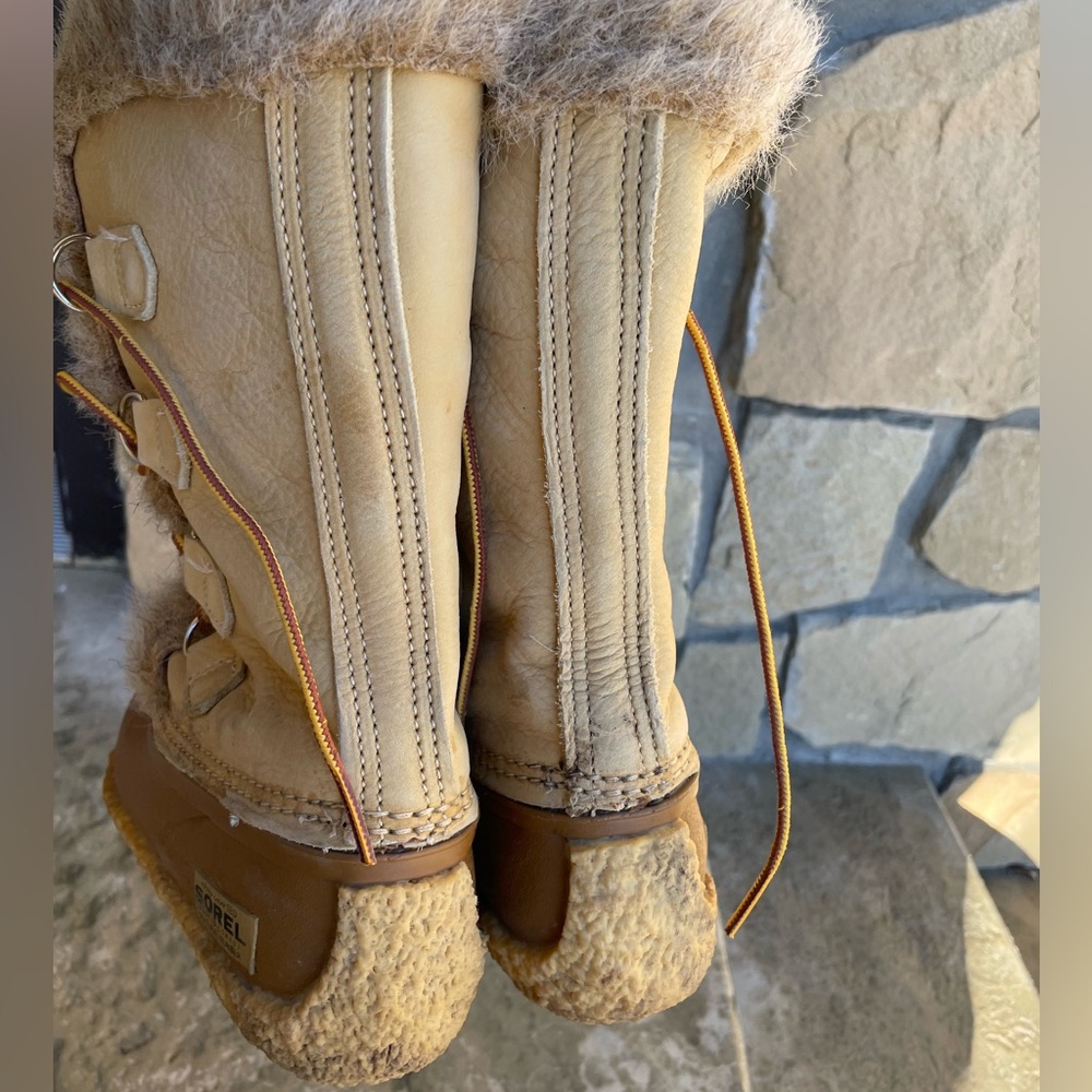 Vintage Sorel Nanook leather winter snow boots - Picture 8 of 10